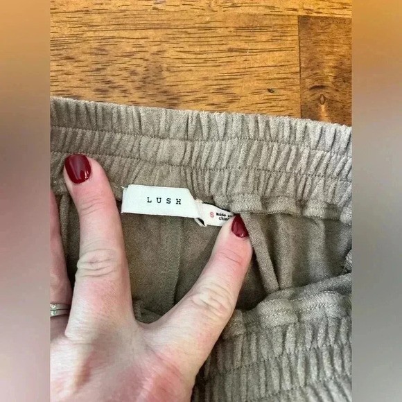 Lush suede-like shorts size Small - Picture 2 of 6